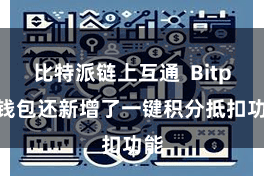 比特派链上互通 Bitpie钱包还新增了一键积分抵扣功能
