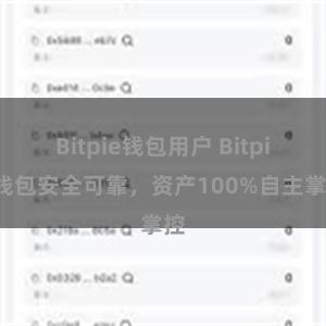 Bitpie钱包用户 Bitpie钱包安全可靠，资产100%自主掌控