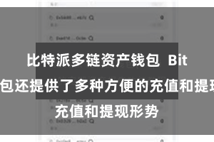 比特派多链资产钱包  Bitpie钱包还提供了多种方便的充值和提现形势