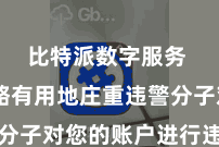 比特派数字服务  也大略有用地庄重违警分子对您的账户进行违警操作