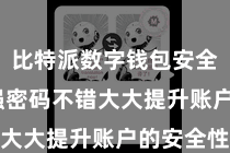 比特派数字钱包安全  使用强密码不错大大提升账户的安全性