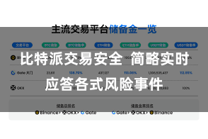比特派交易安全  简略实时应答各式风险事件